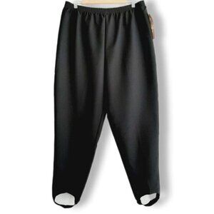 IMAGE | Stirrup High Waist Pull-on Dress Pants Black Sz 16 | Eur 44